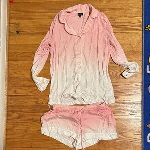 Cosabella Pink and White Ombre Pajama Set